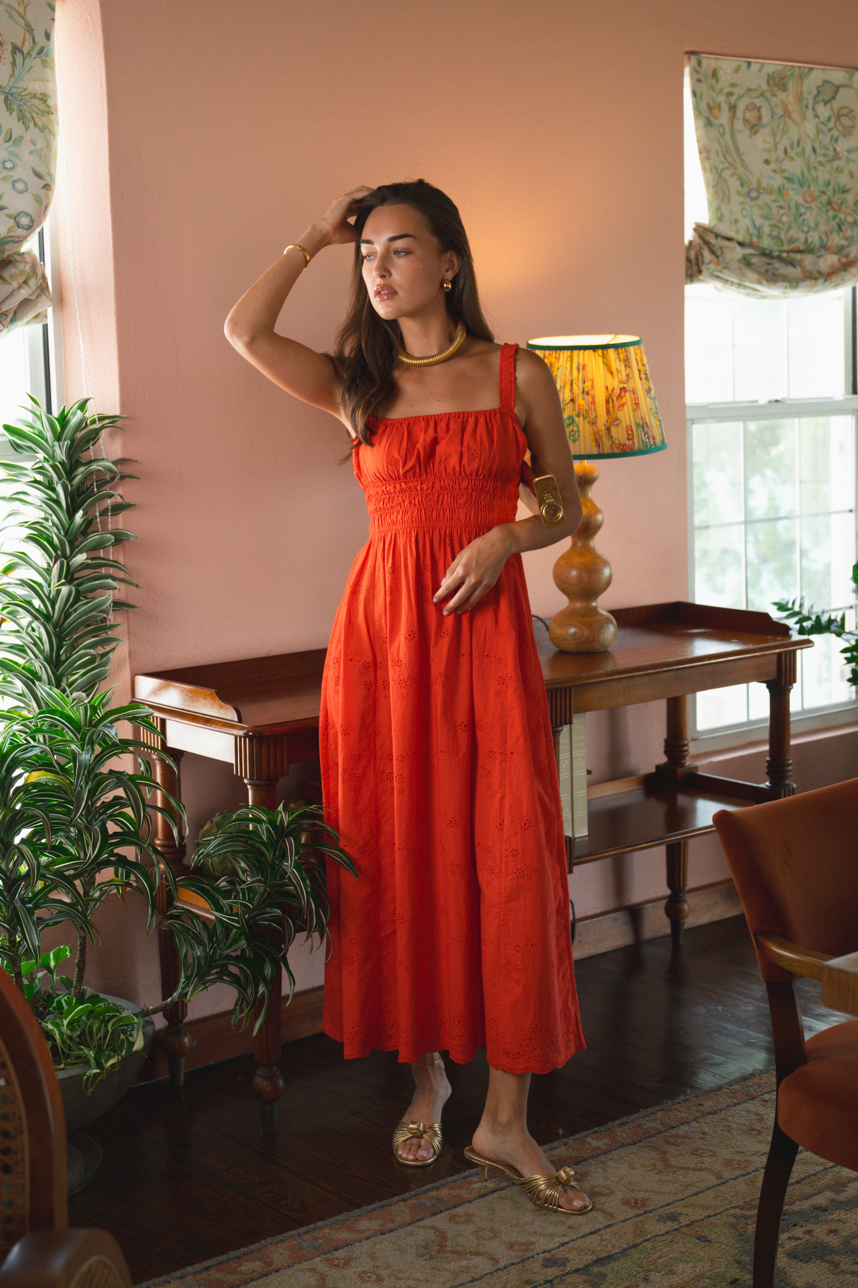 kitchen orange dress Tour Alison Victoria's Kitchen