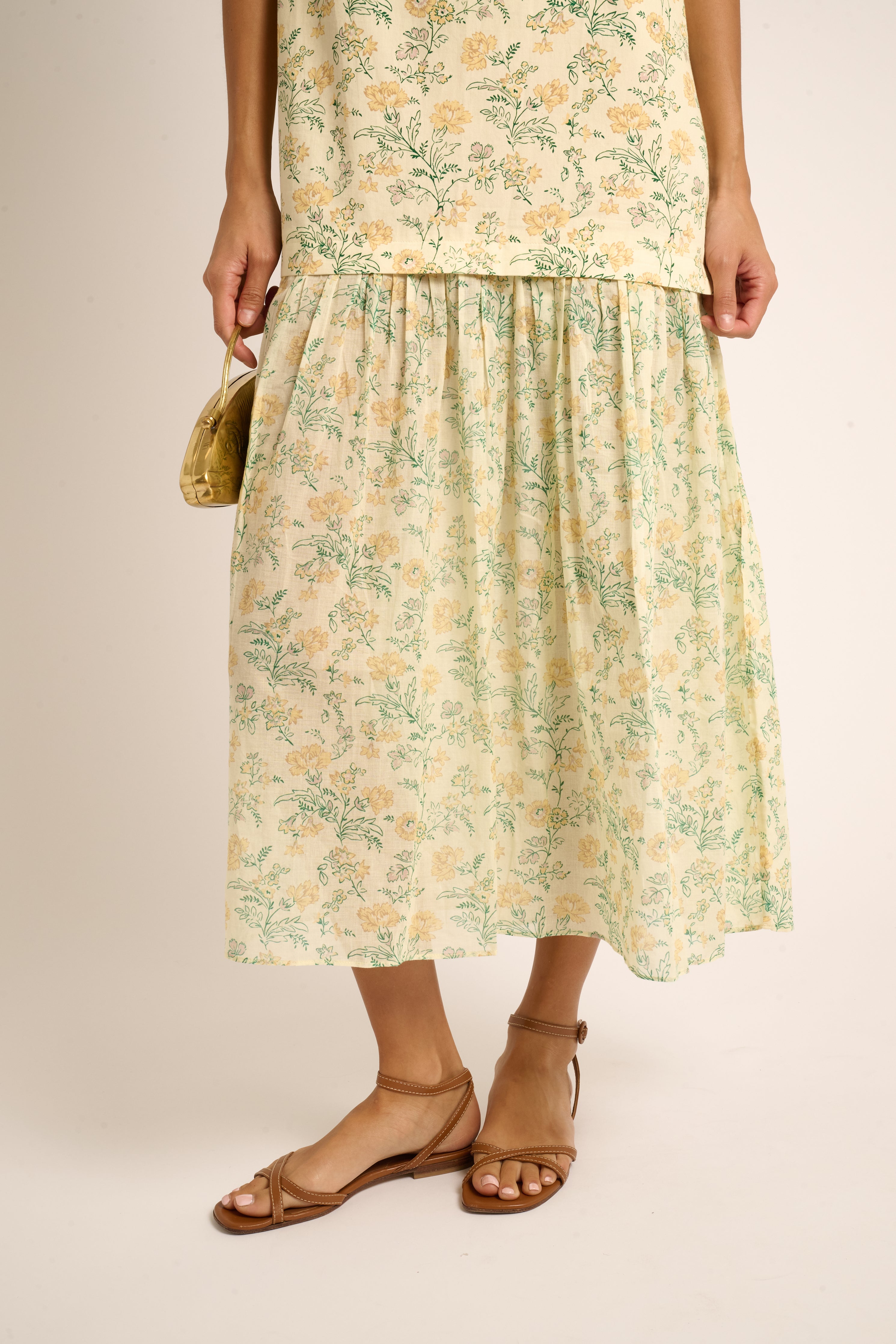 persimmon floral chiffon eloise dress Eloise Zip Dress St. Augustine Folk Floral Wren