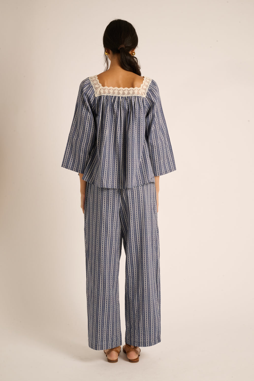 Midnight Floral Stripe