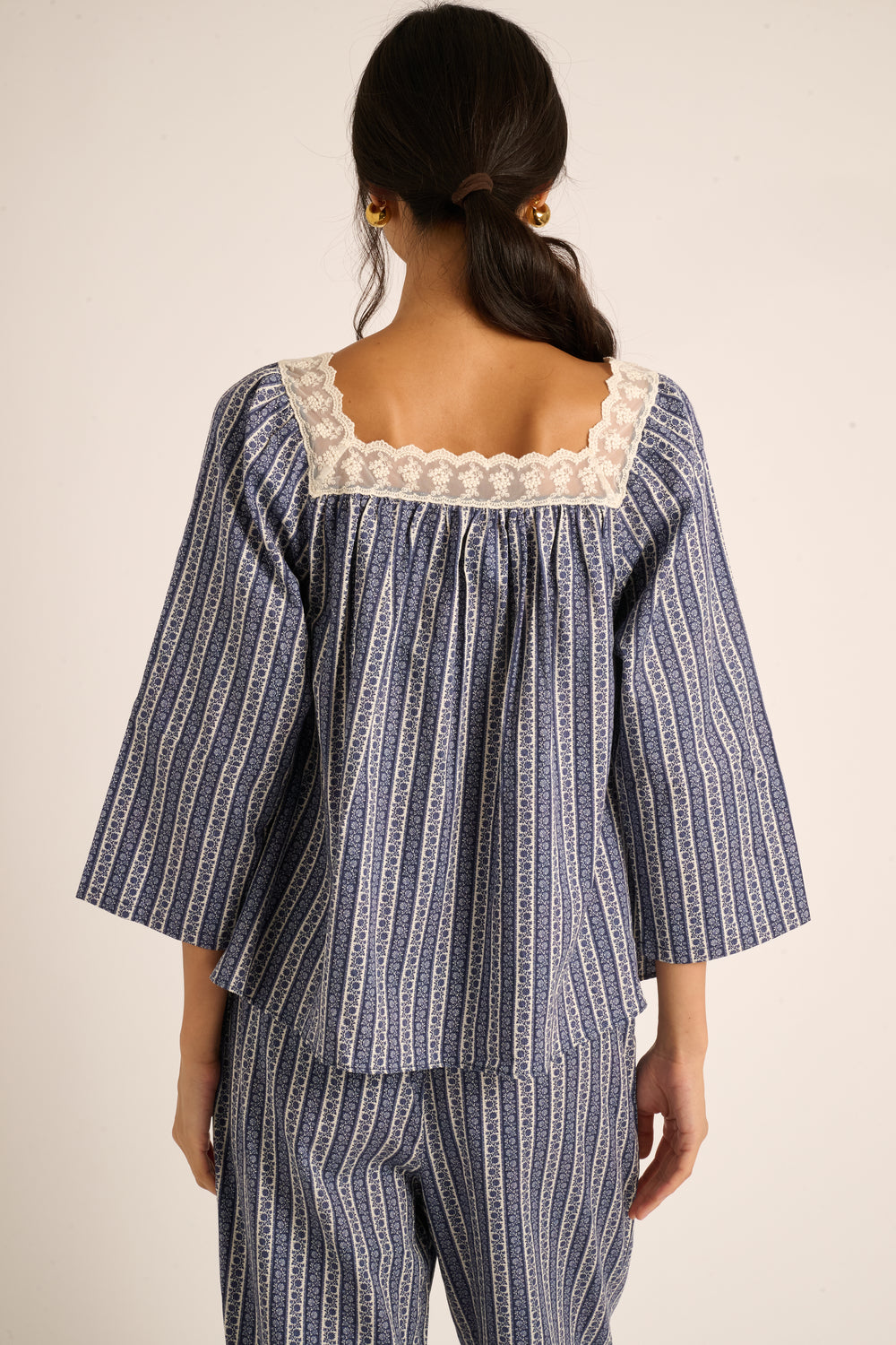 Midnight Floral Stripe