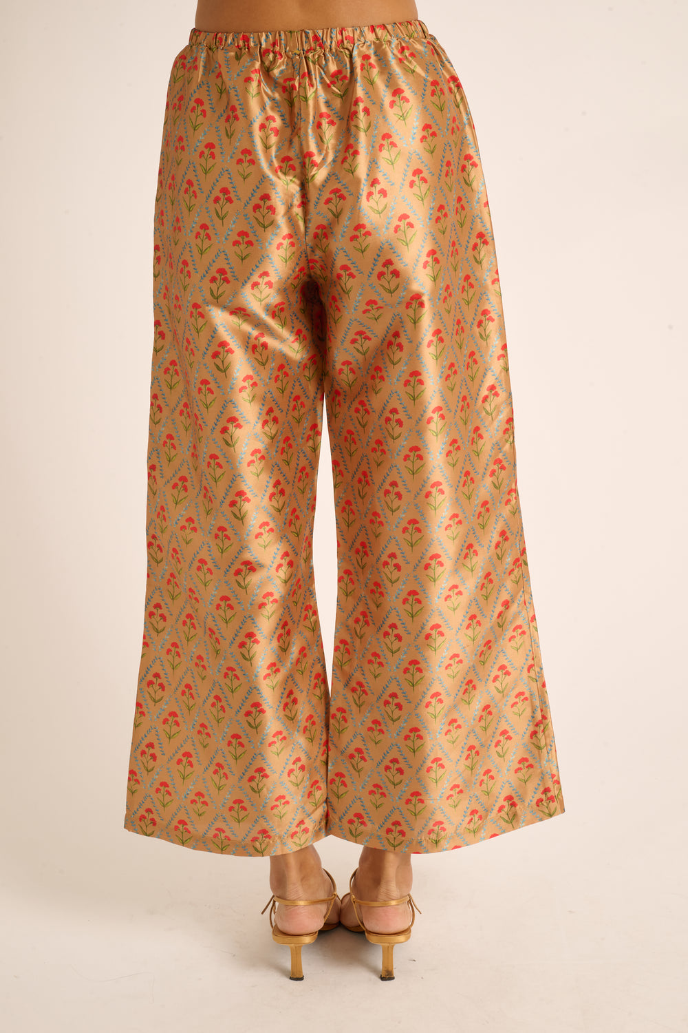 Camel Lattice Floral