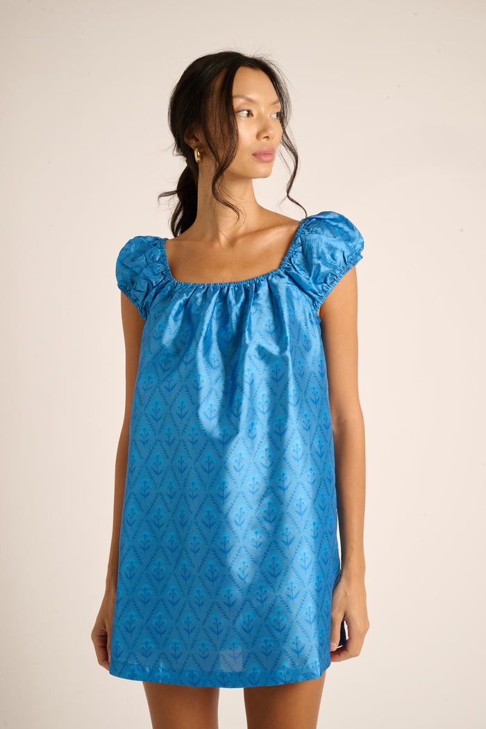 Sapphire Lattice Floral