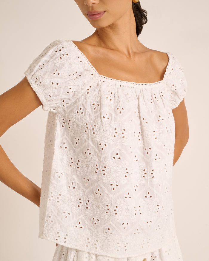 White Diamond Eyelet
