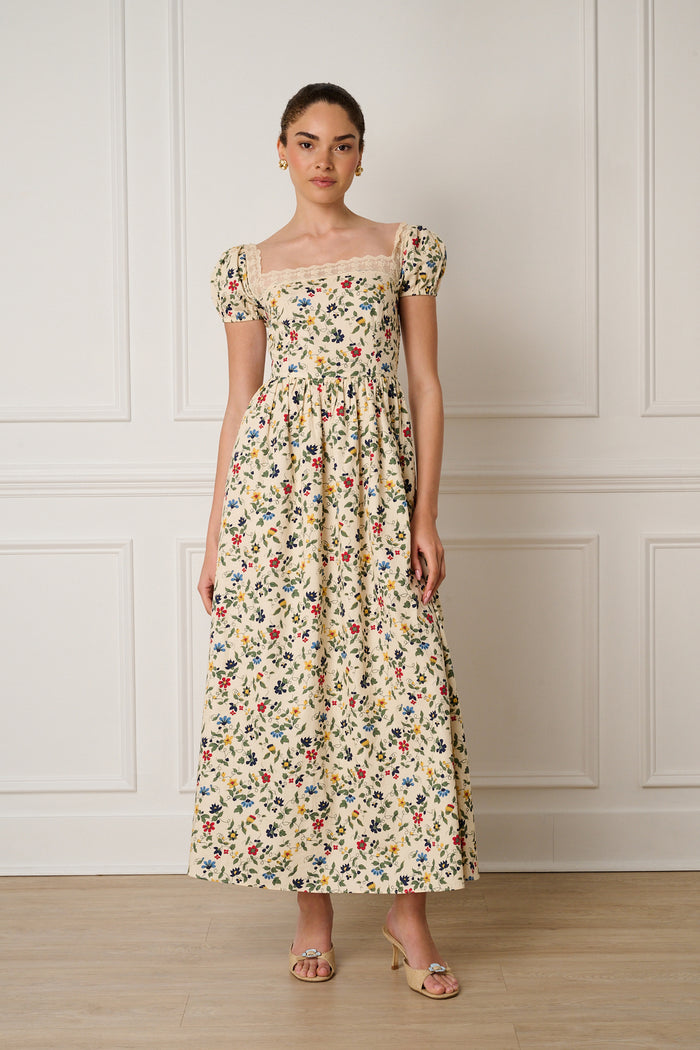 Ivory Vintage Floral