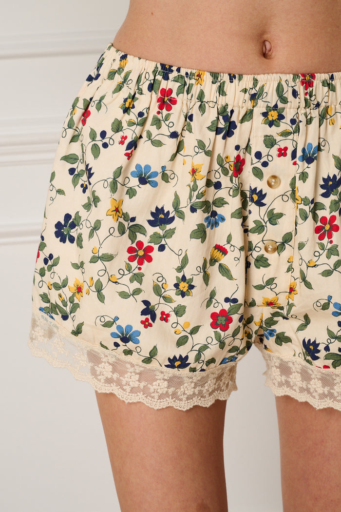 Ivory Vintage Floral