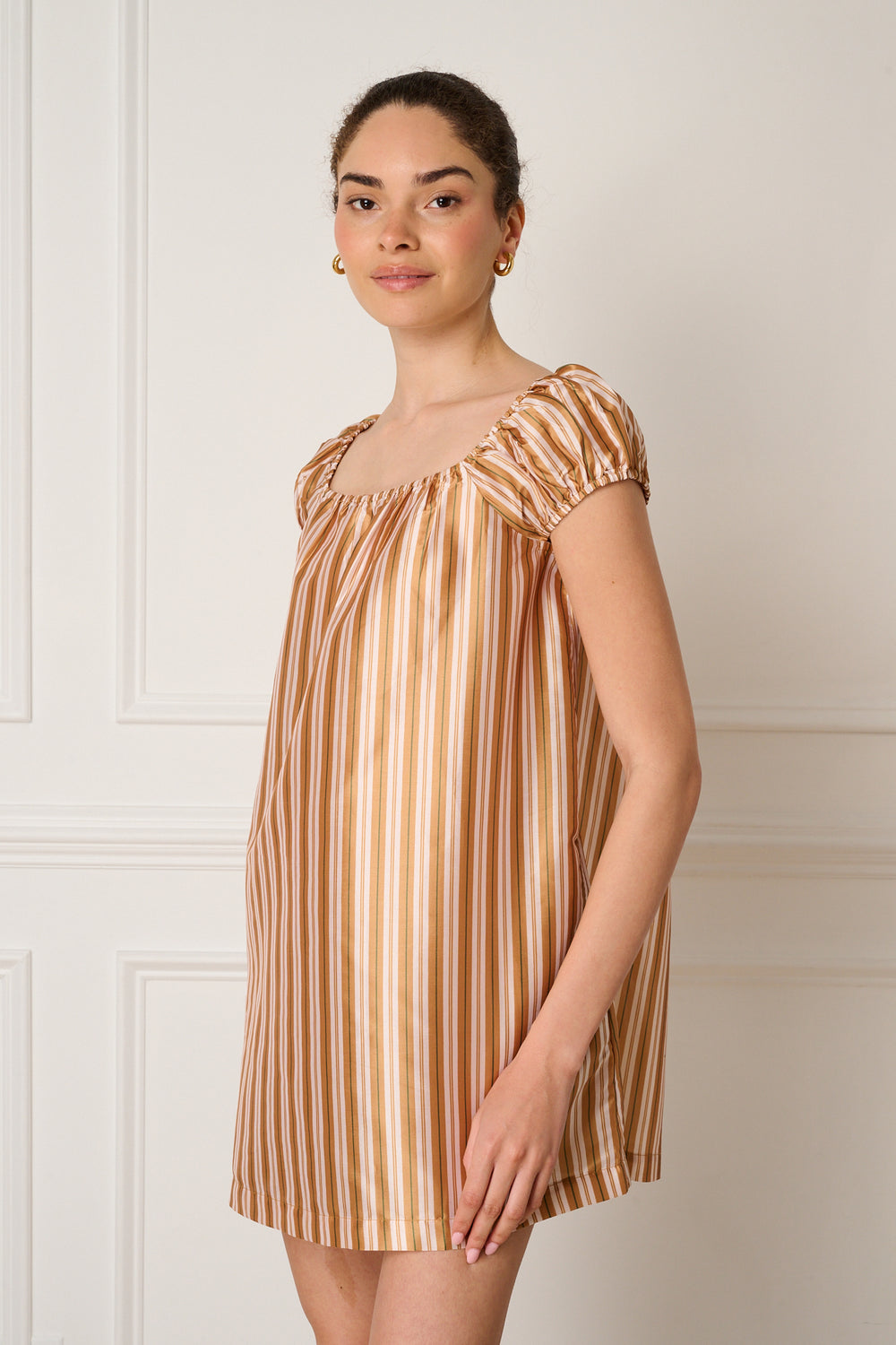 Camel Olive Stripe