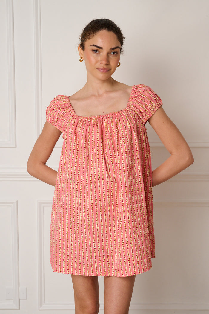 Rosewater Blossom Stripe