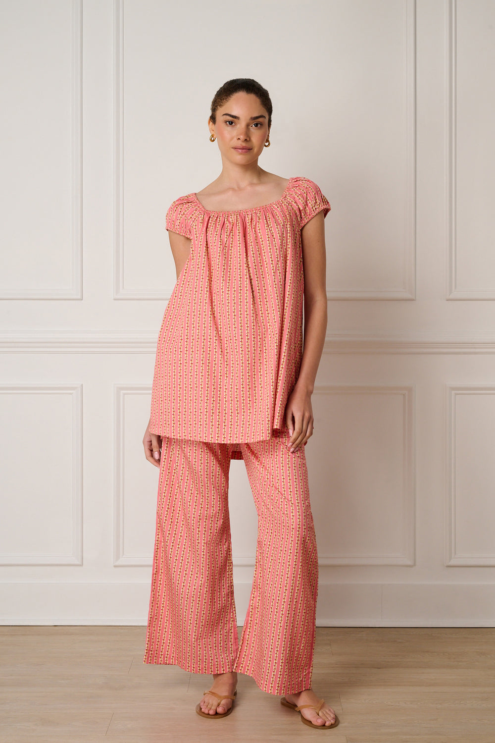 Rosewater Blossom Stripe
