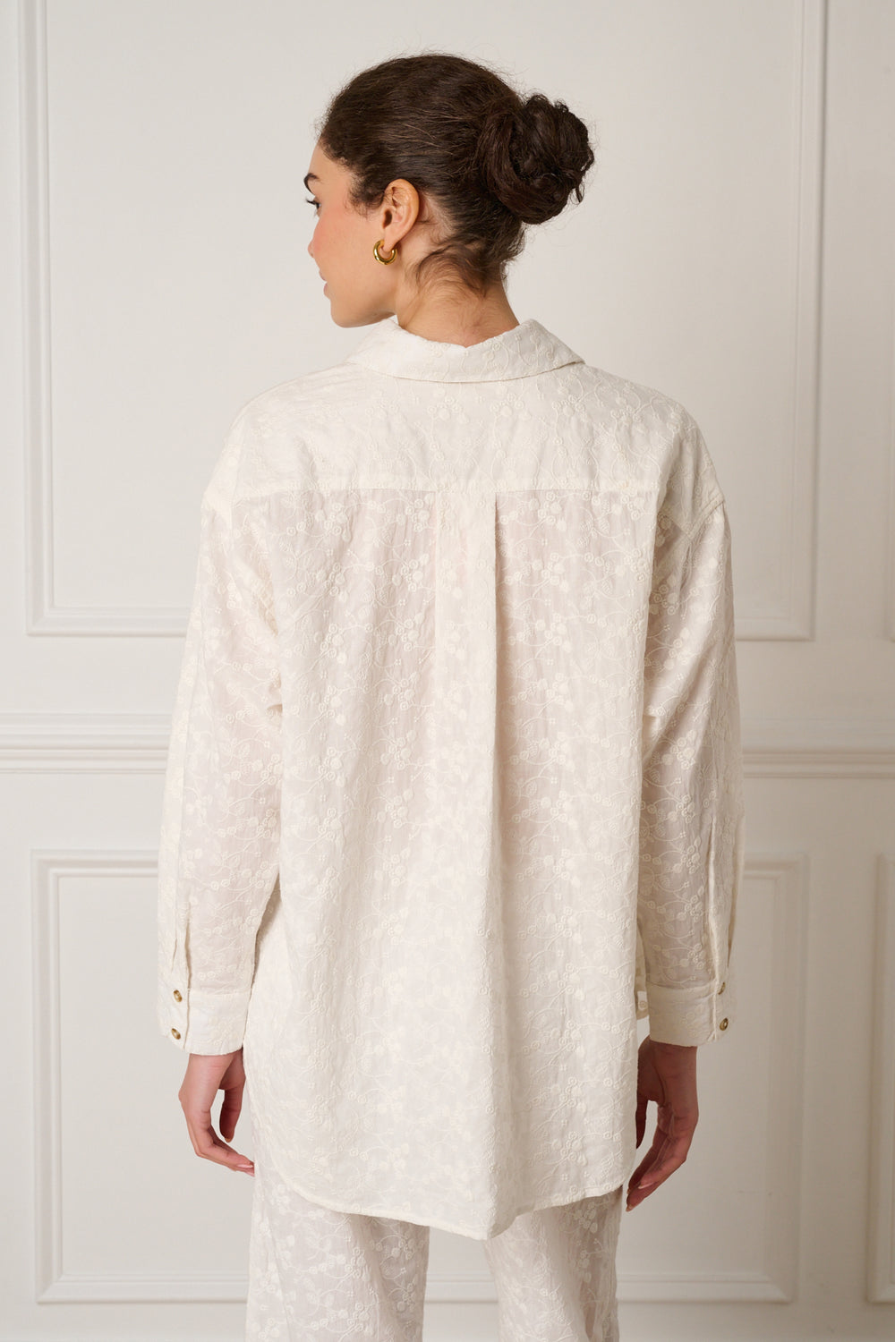 Ivory Fleur Embroidery