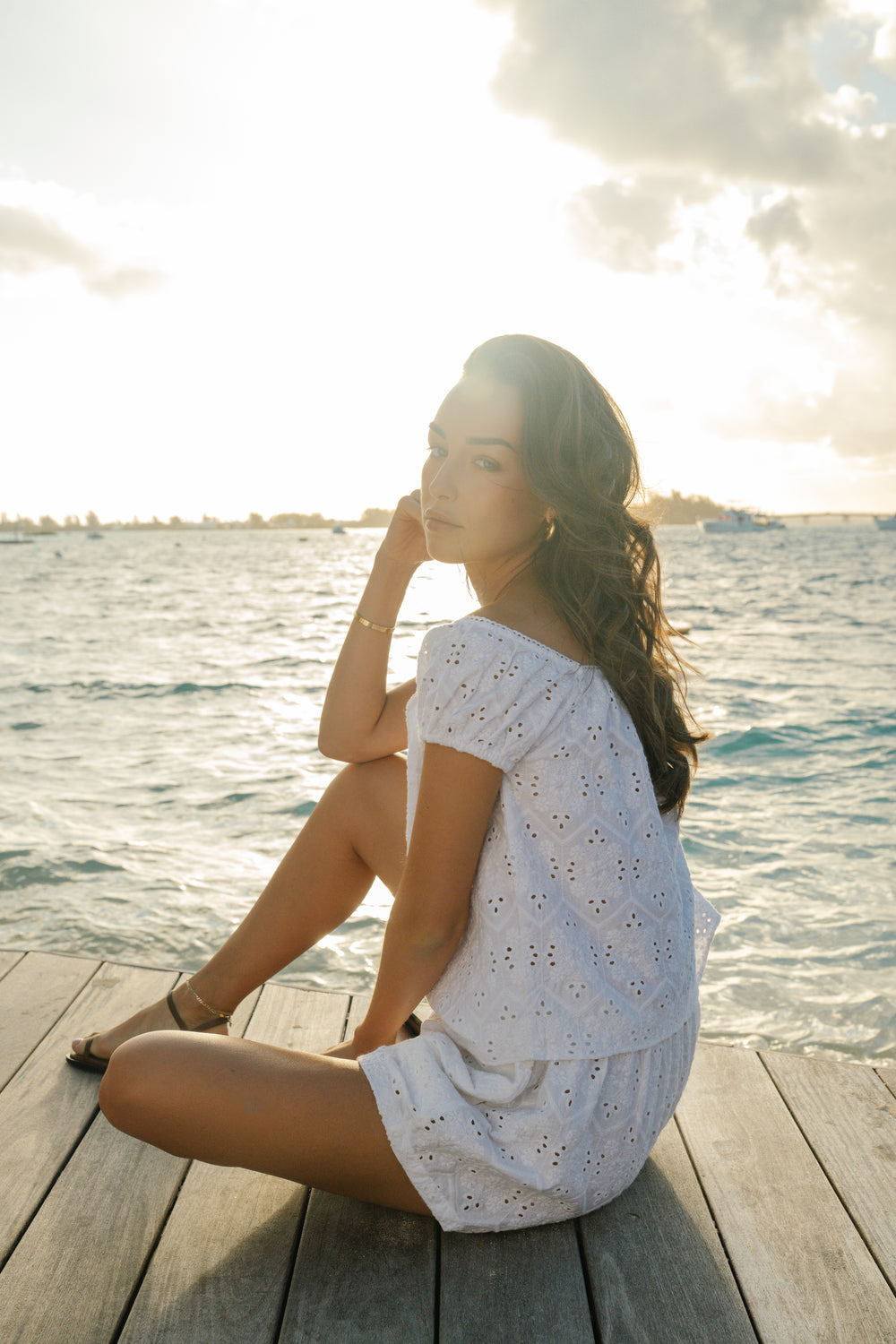 White Diamond Eyelet