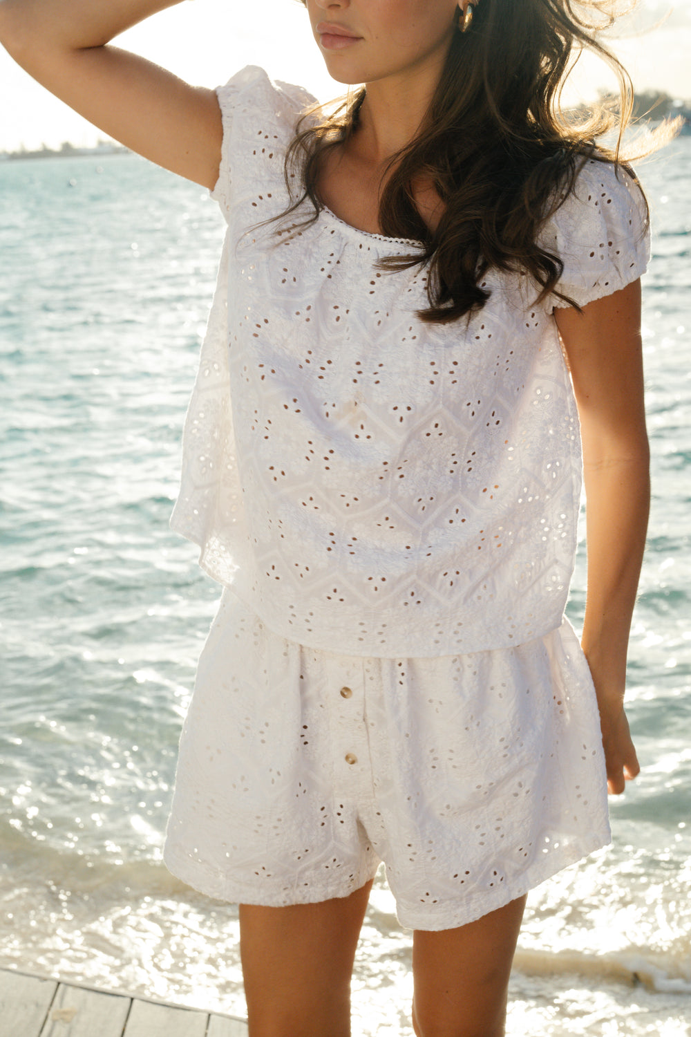 White Diamond Eyelet