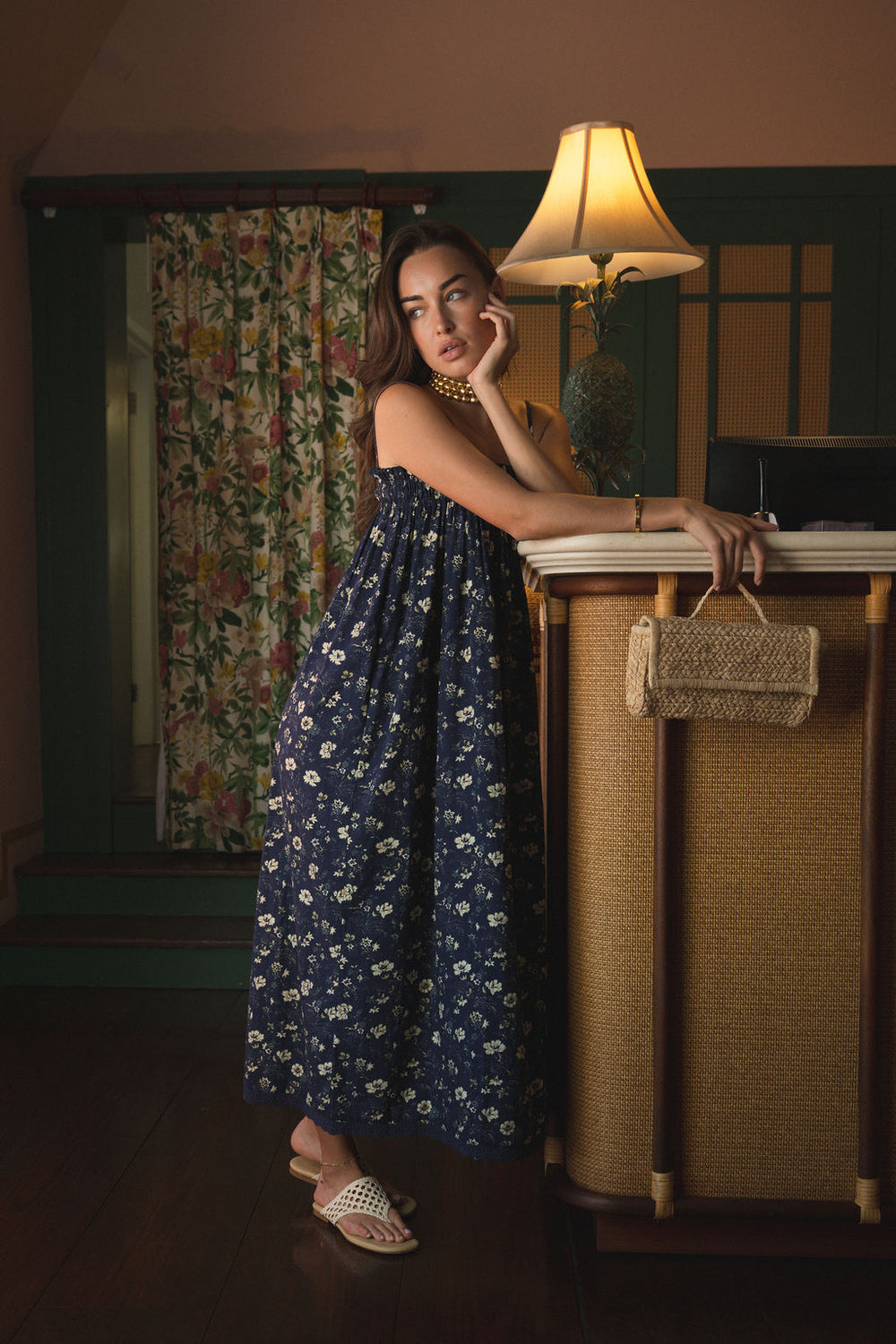 Indigo Chintz Floral