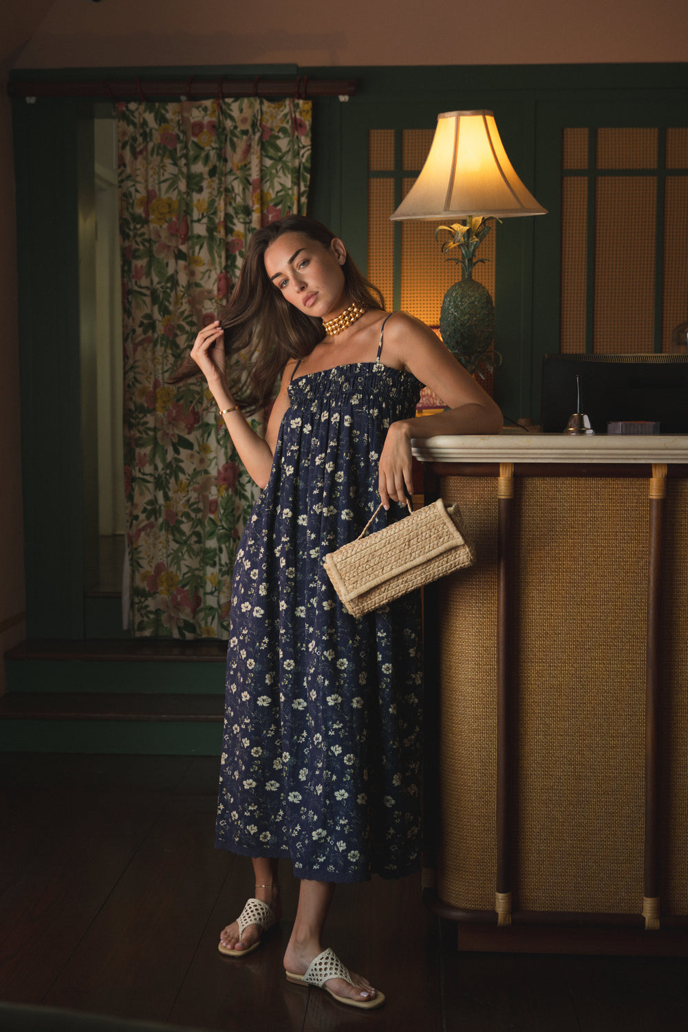 Indigo Chintz Floral