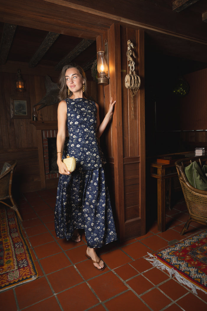 Indigo Chintz Floral