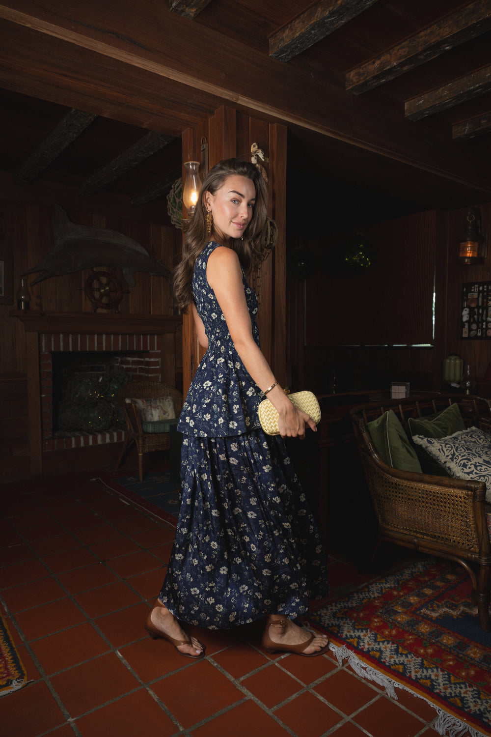 Indigo Chintz Floral