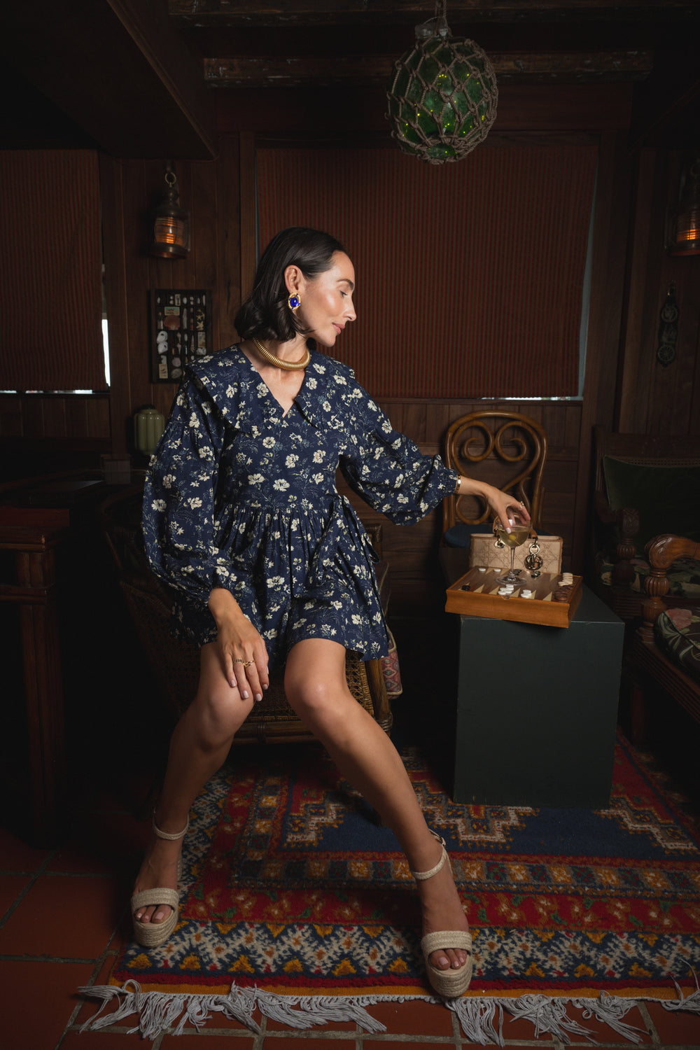 Indigo Chintz Floral