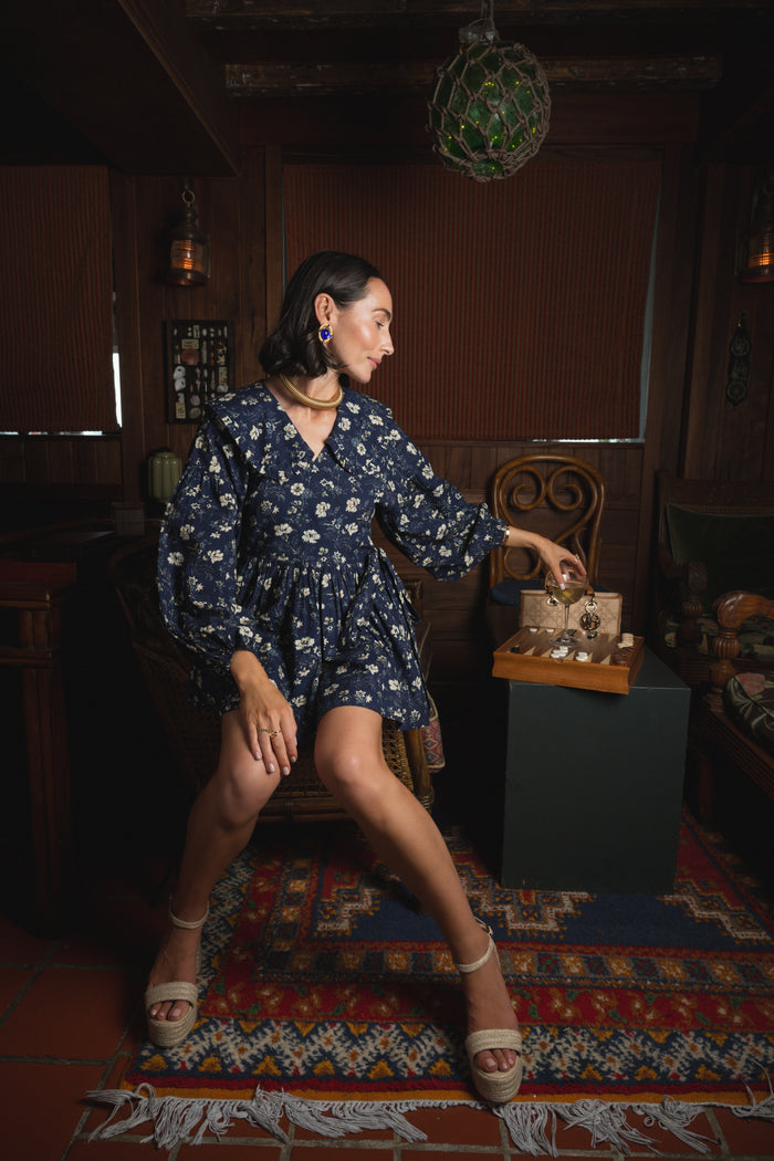 Indigo Chintz Floral