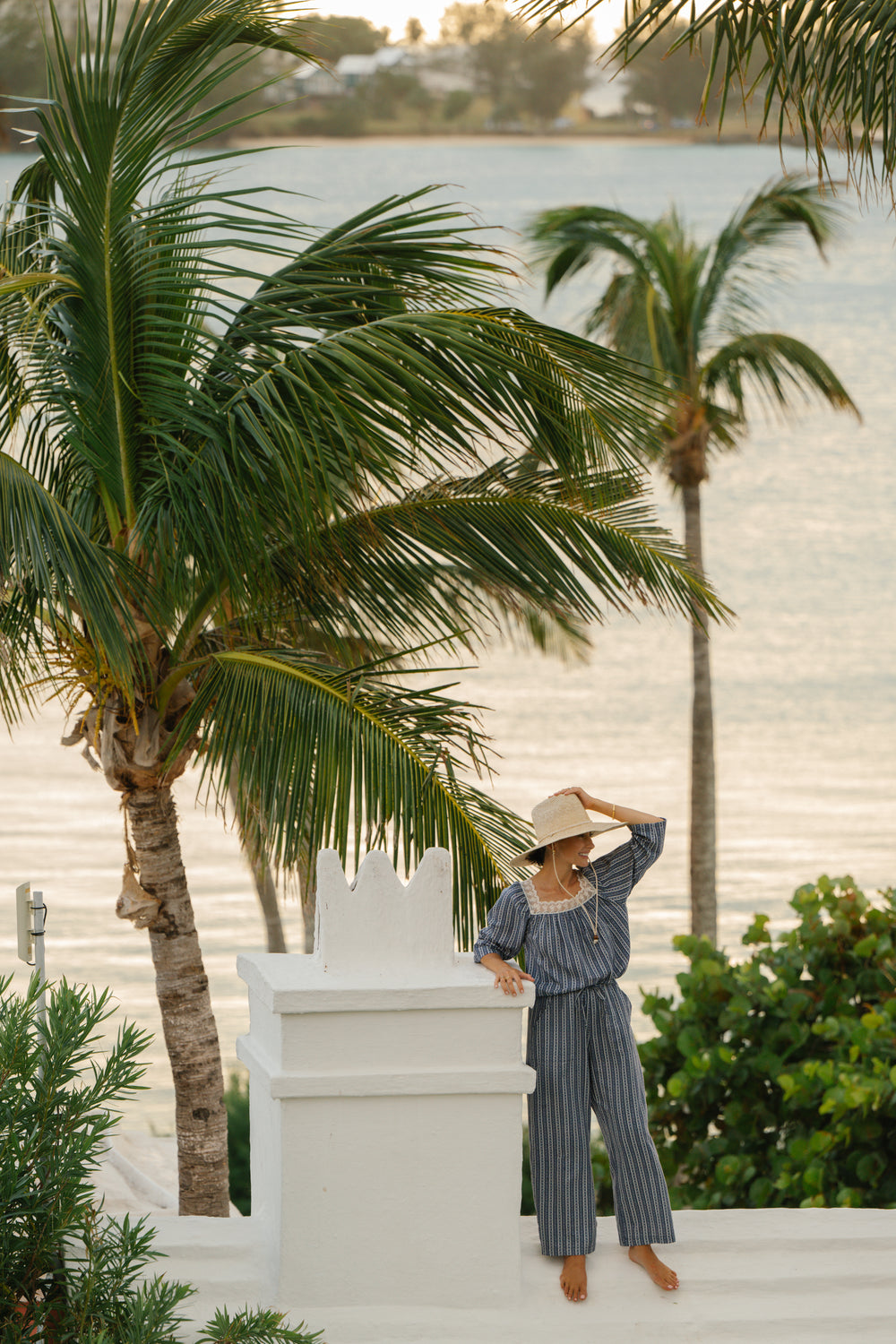 Midnight Floral Stripe