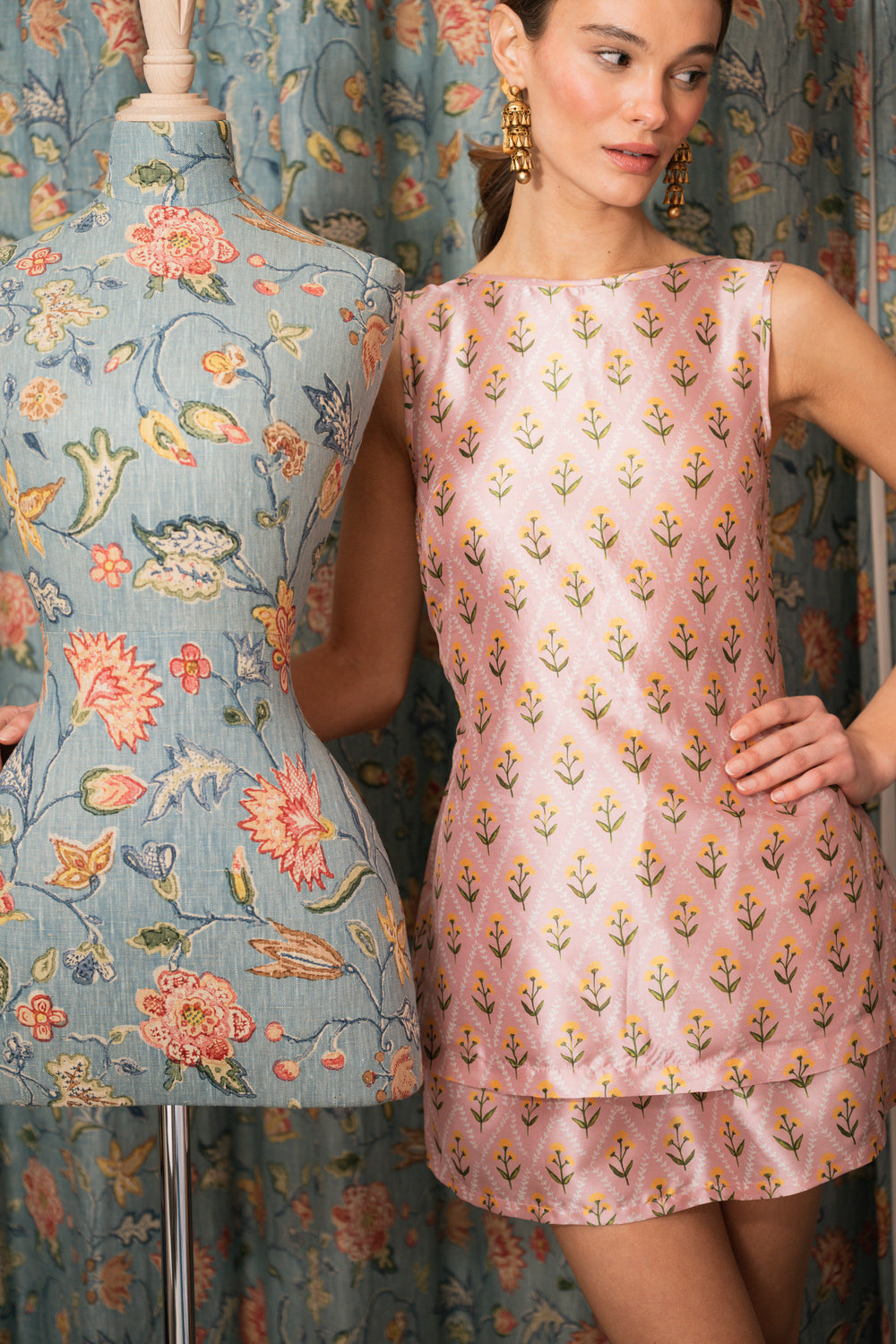 Blush Lattice Floral