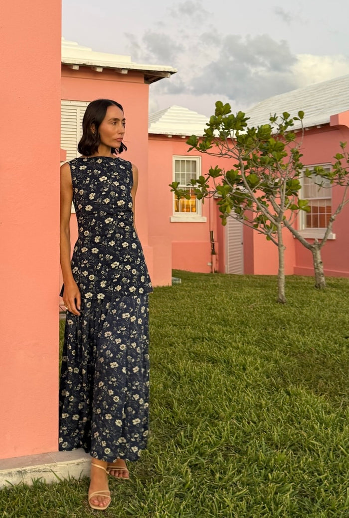 Indigo Chintz Floral