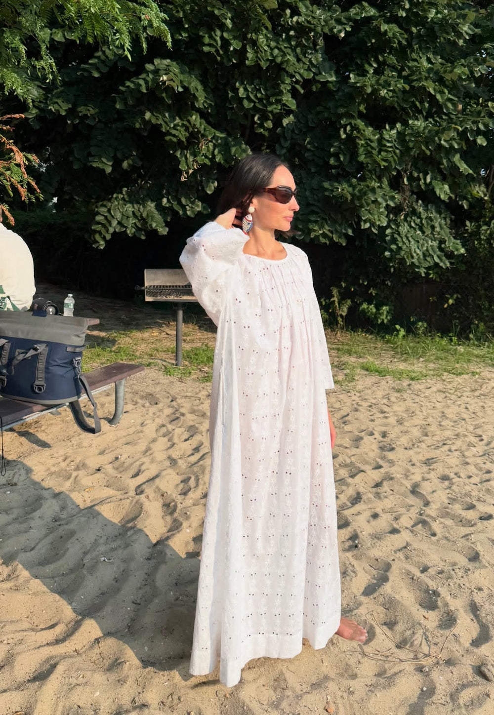 White Daisy Eyelet