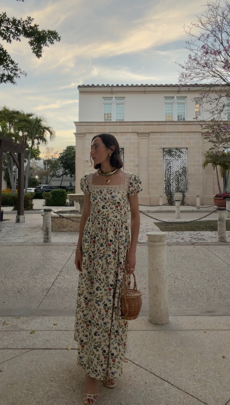 Ivory Vintage Floral