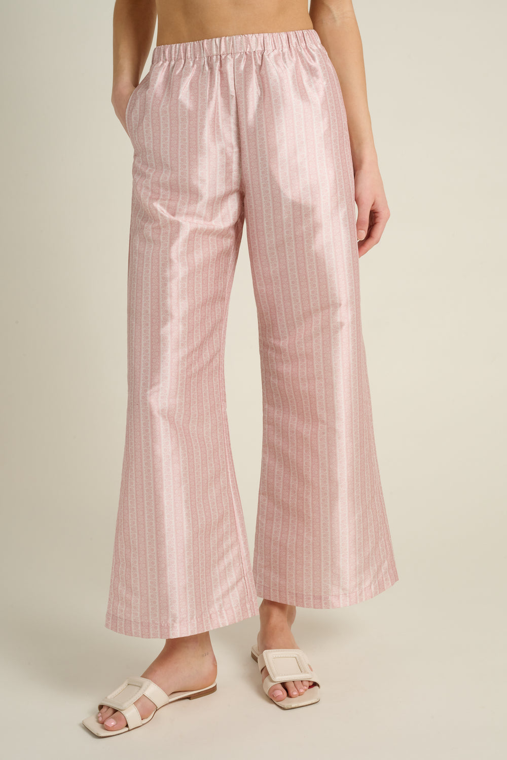 Blush Floral Stripe