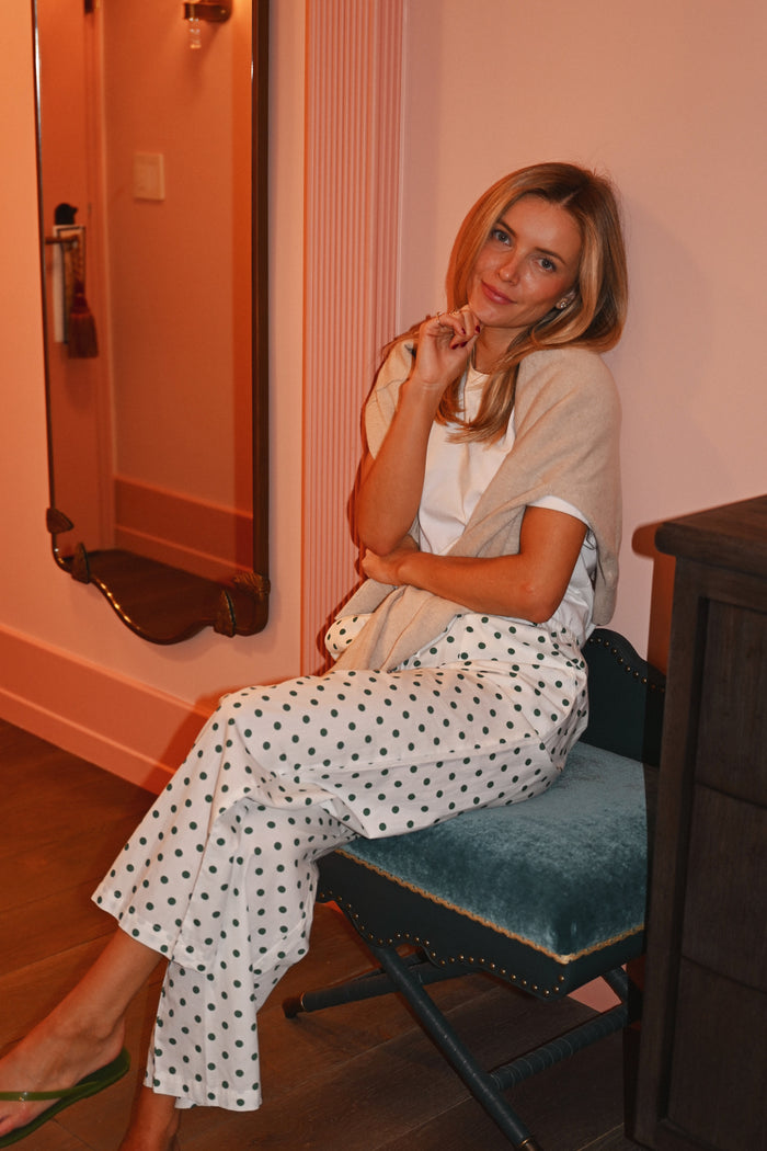 Emerald Polka Dot